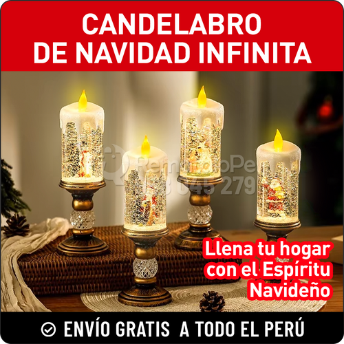 CANDELABRO NAVIDAD INFINITA