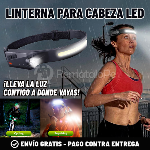 LINTERNA PARA CABEZA LED