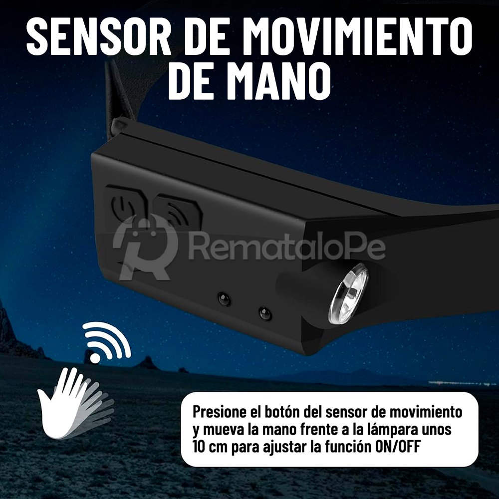 LINTERNA PARA CABEZA LED