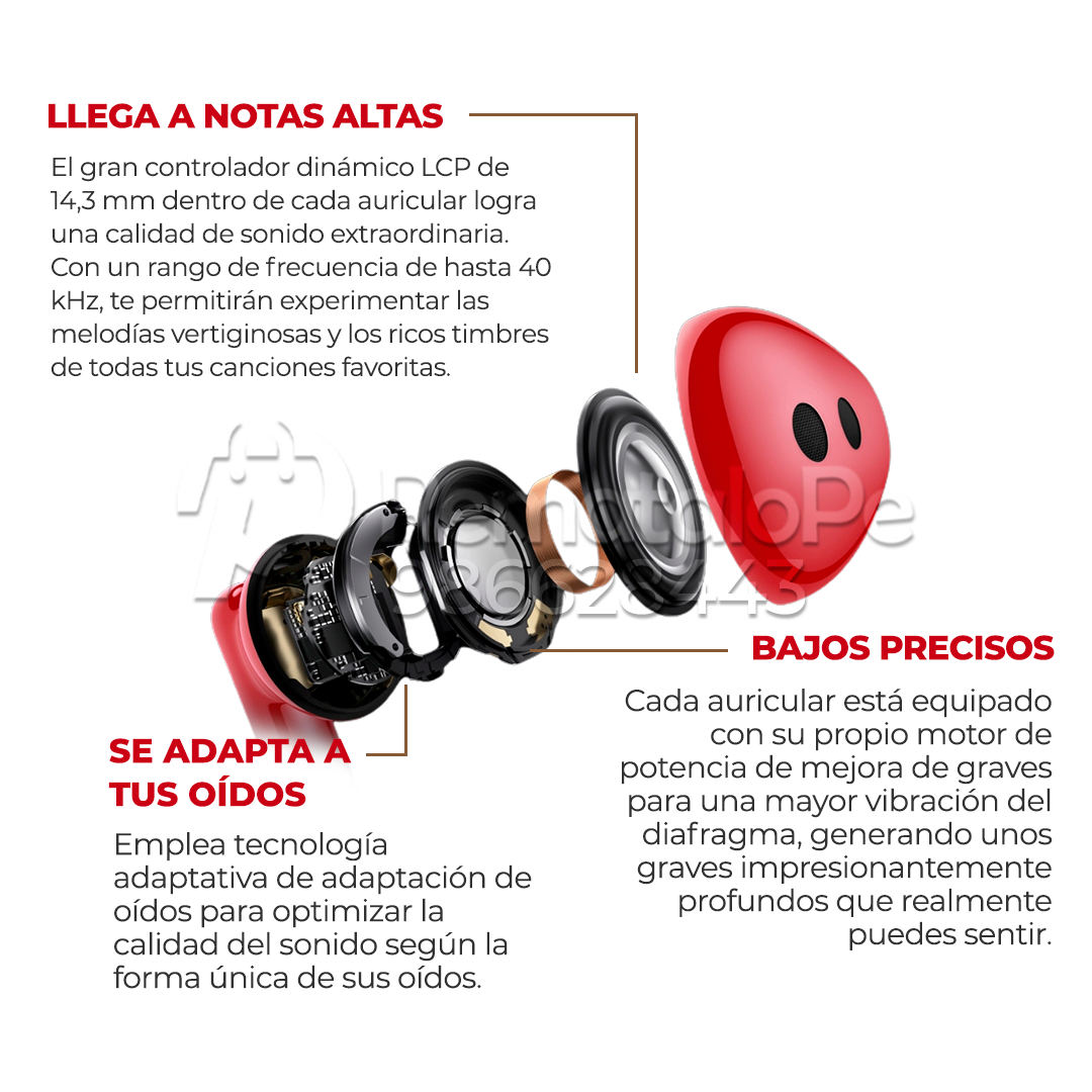 Auriculares FreeBuds Lipdstick Bluetooth Alta Gama - Diseño Tipo Labial