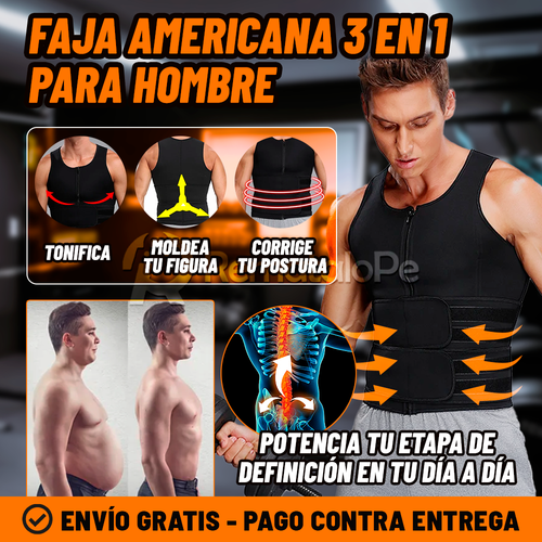 FAJA AMERICANA 3 EN 1 PARA HOMBRE