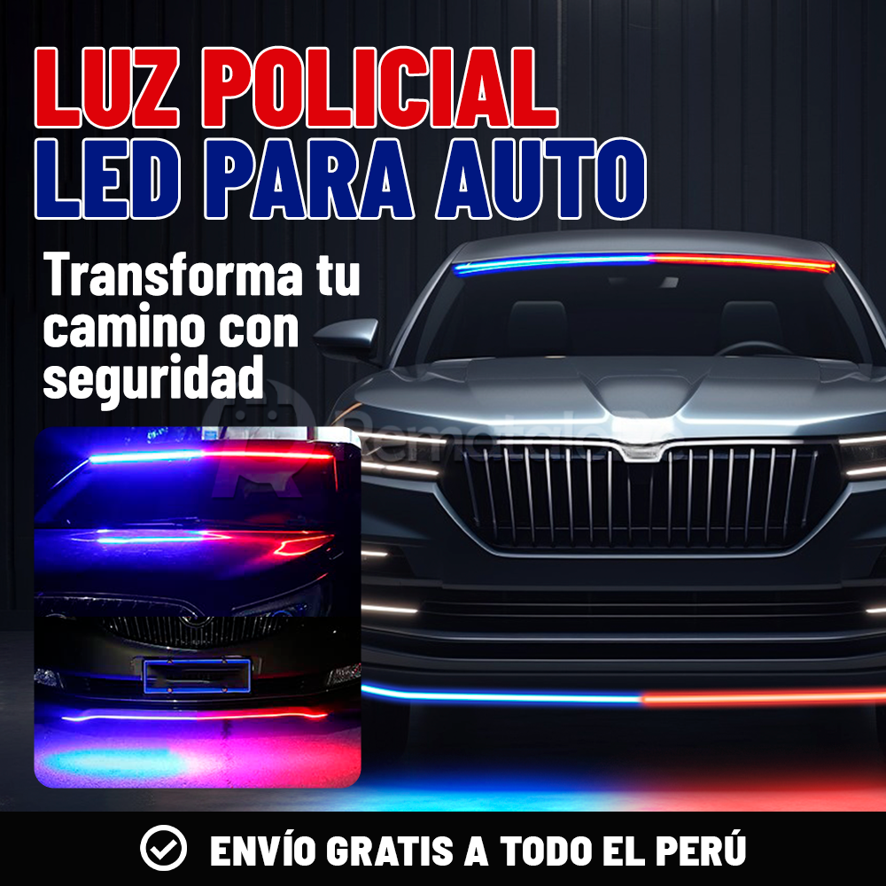 LUZ POLICIA LED PARA TABLERO DE AUTO