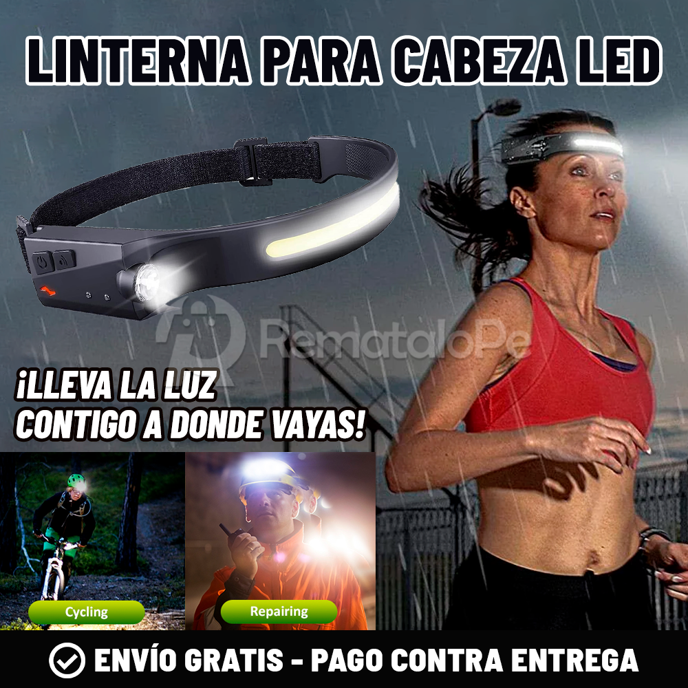 LINTERNA PARA CABEZA LED