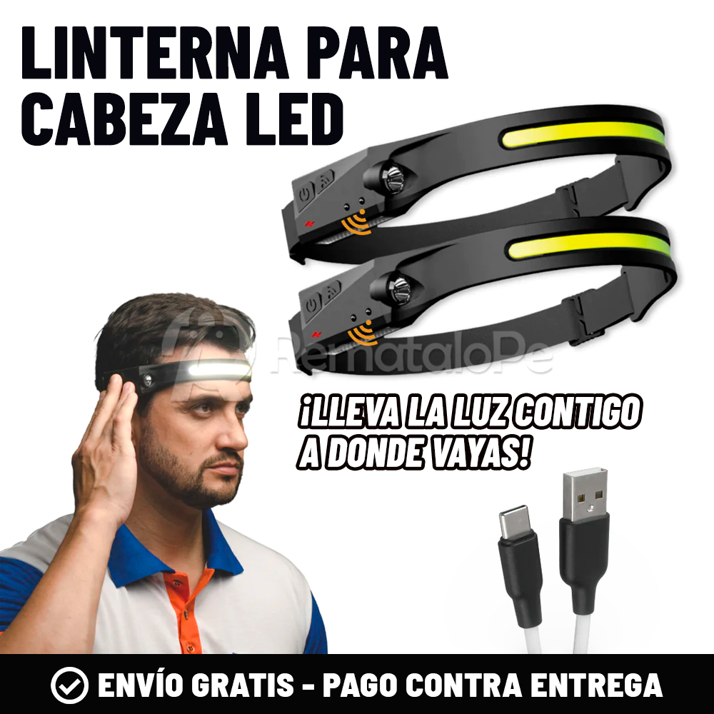 LINTERNA PARA CABEZA LED PREMIUM